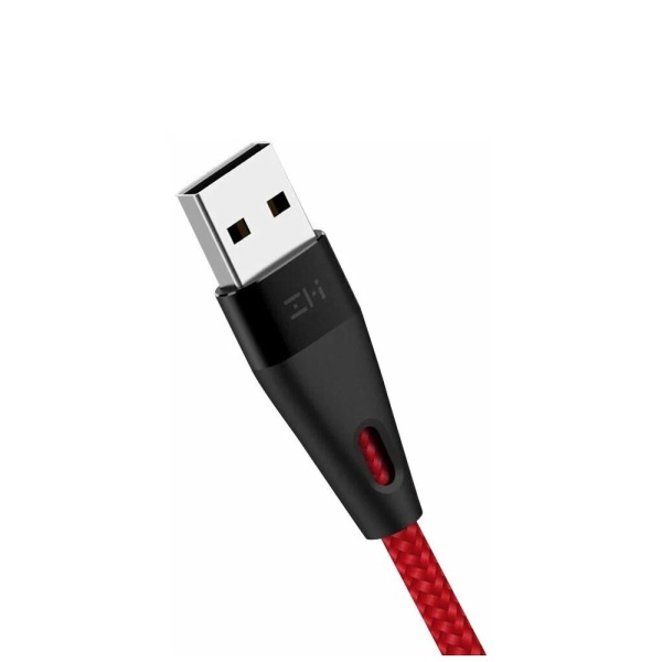 Кабель ZMI USB-A — Type-C, 3A, 1м., красный